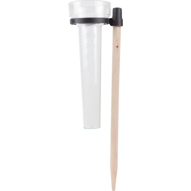 Benson Regenmeter op stokhouder - transparant - 24 cm - kunststof - nauwkeurige meting