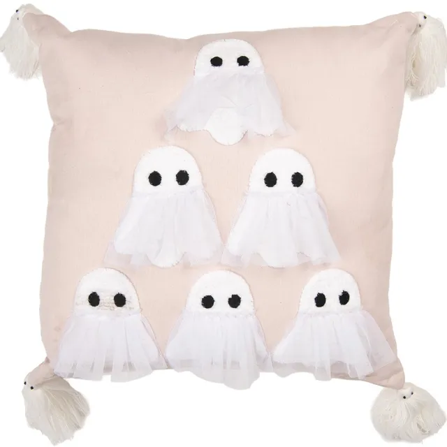 Clayre & Eef Sierkussen Overig 40x40 cm Roze Polyester Herfst decoratie