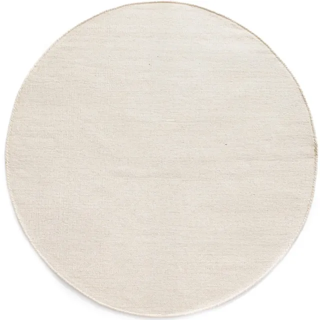 Nordic Weavers Rond wollen vloerkleed - Grund ivoor 80