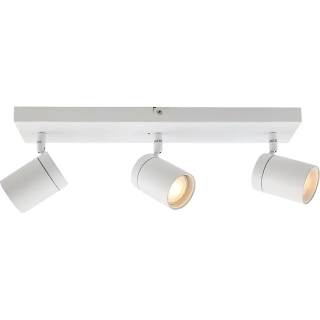 Olucia CIARA - Plafondlamp - Wit - 3L - Geschikt voor Badkamer - Vorm: Rechthoek