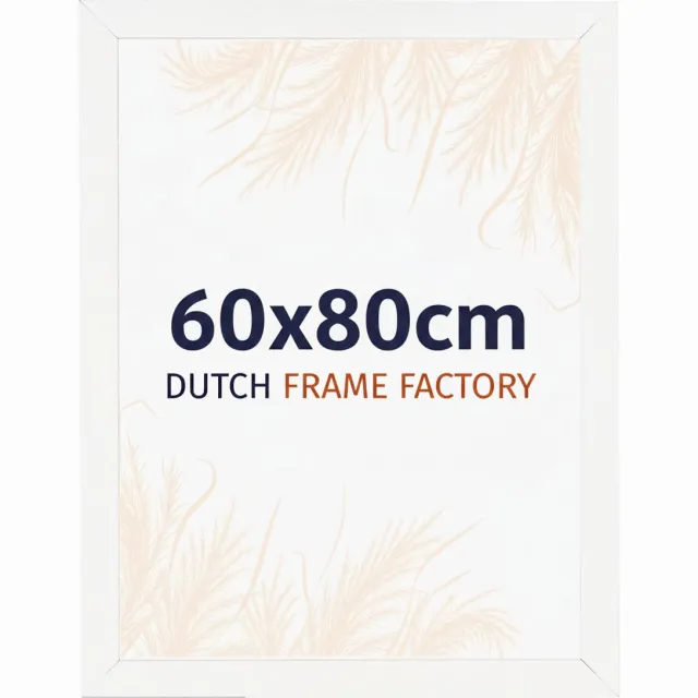 Dutch Frame Factory Fotolijst 60x80 cm - MDF - Wit Hoogglans - Benno