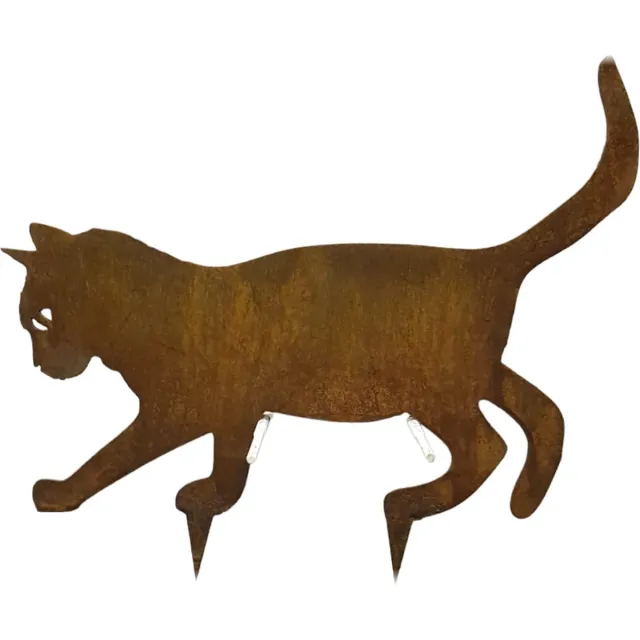 Dream-Garden Gazonsteker Gizmo de lopende kat roest H232 x B37cm Roest bruin
