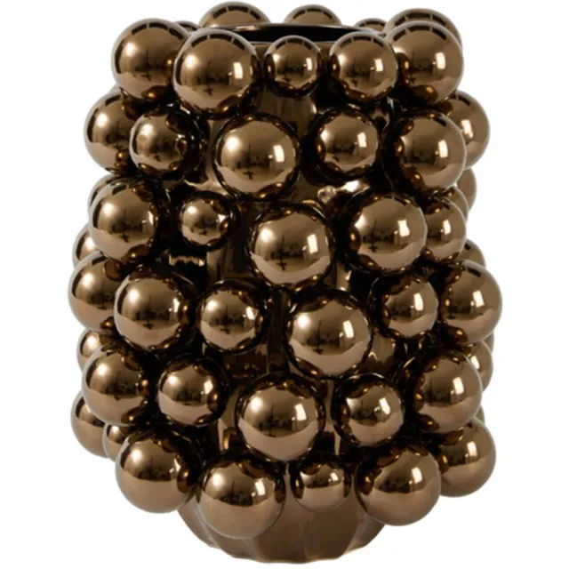 Light & Living Light&living Vaas deco Ø31,5x38,5 cm CYRINA keramiek metallic brons
