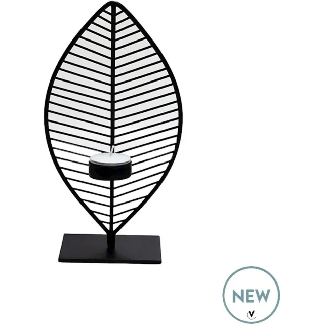 Vase The World Waxinelichtjeshouder Minas | Small | black L13 x B6 x H26 cm zwart