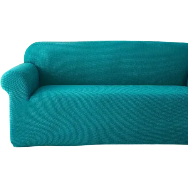 Bovista Bankhoes - Bankbeschermer - Stretch - Sofa Cover - Effen - Turqoise - Enkel