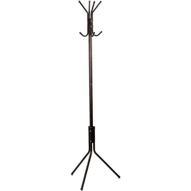 Kipit Kapstok - zwart - 175 x 48 cm - metaal - staand - staande kapstok - Kapstokken voor kantoor of huis