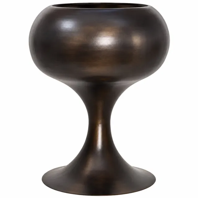Colmore by Diga Pot Rumi - vaas op voet - Bruin - metal - 49x60 cm