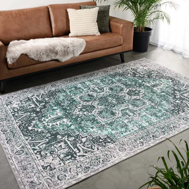 Heritaged Vintage vloerkleed - Fade No.3 groen 305x405
