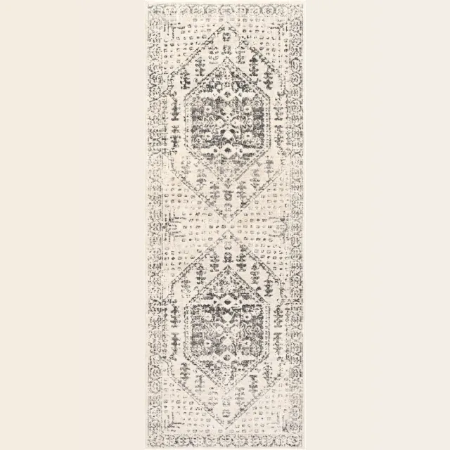 Surya Calix vloerkleed vintage oosters beige antraciet
