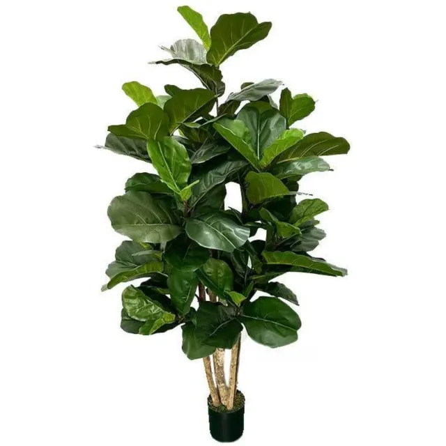 PrettyPlants Ficus Kunstplant 180cm | Grote kunstplant voor binnen | Kunst Ficus 180cm | Nep Ficus | Kunstboom 180cm groen