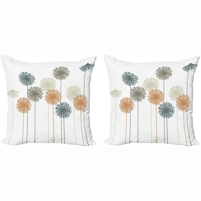 ABAKUHAUS Paardenbloem Kussenhoes Set – 60x60 cm – Dubbelzijdig bedrukt, rits, veelkleurig Meerkeurig