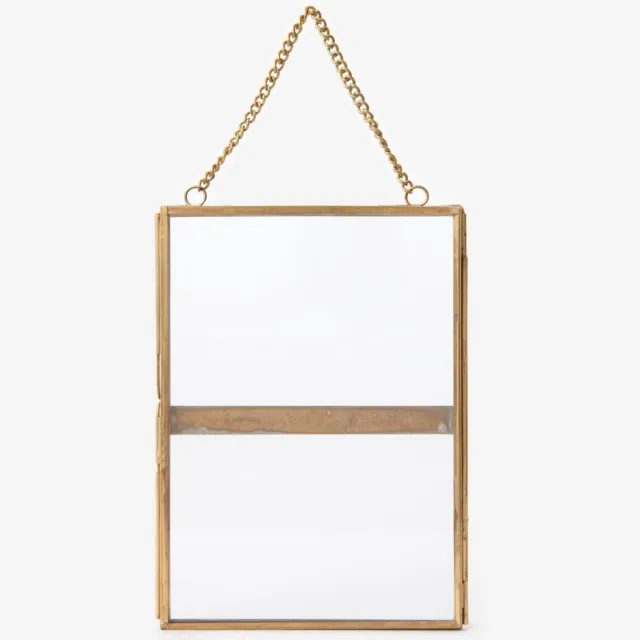 Sissy-Boy Fotolijst dubbelglas met ketting (18x12,5 cm) Goud