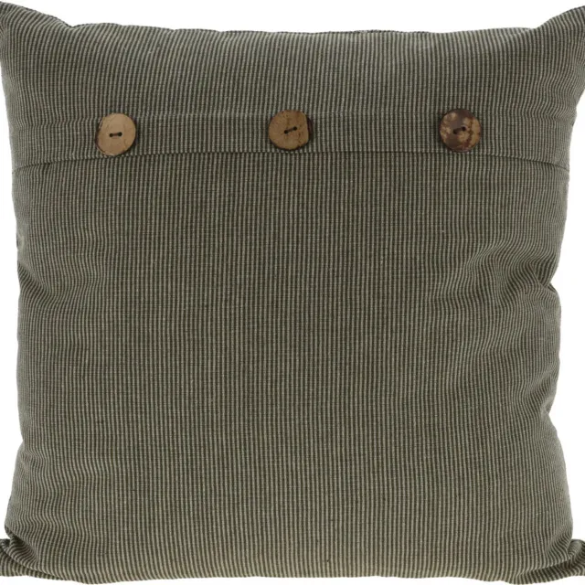 Home & Styling Collection Home Styling Collection - Sierkussen - Decoratieve kussen met grote knopen, 45 x 45 cm - kaki