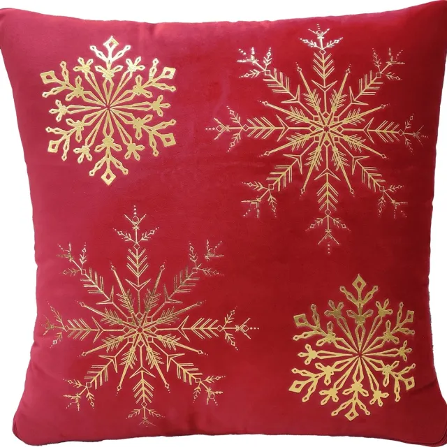 Urbane Hide Kussenhoezen 50 X 50 cm | Kussenhoes | Kussenhoesjes | Sierkussen | velvet | met rits | Rood