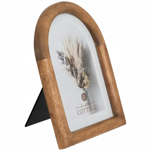 Atmosphera Créateur d'intérieur® Houten fotolijst bruin 13x18 cm staand, natuurlijke uitstraling