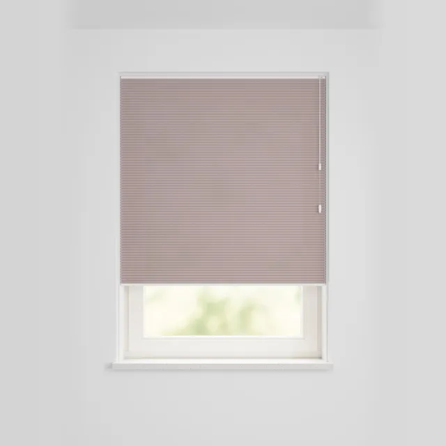 HEMA Plissé Dubbel Lichtdoorlatend Uni Oudroze (oudroze)