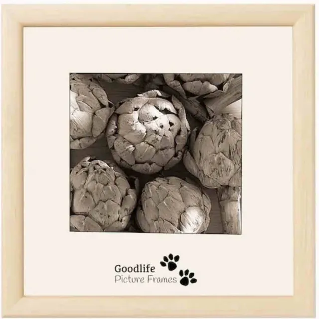 Goodlife Picture Frames Houten Fotolijst Merano 10x10 Naturel - 12 mm Breed Profiel