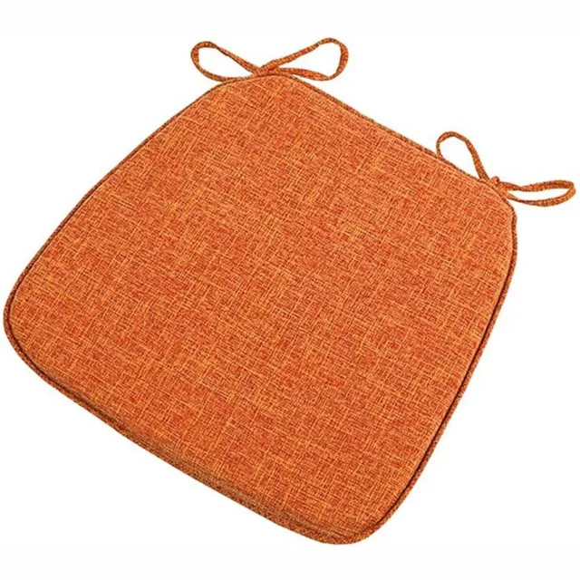 KZQ Oranje Antislip U-Vormig Stoelkussen 40x42 Cm Met Bevestigingslinten En Machinewasbaar - Voor Eetkamerstoelen En Stoelen