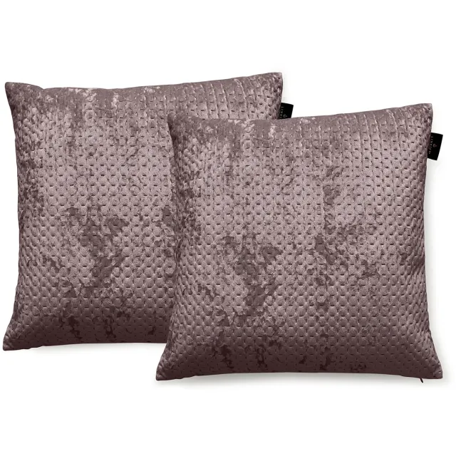 LINNICK Sierkussens Velvet - Purple - Sierkussens 50x50cm - Set van 2 Kussens - 100% Velvet Voorzijde - 100% Micropercal Achterzijde