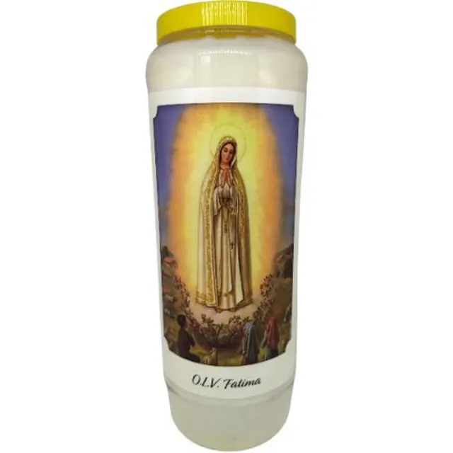 noveenkaars OLV Fatima - Noveenkaars - 9 dagen brander (5 stuks) Wit