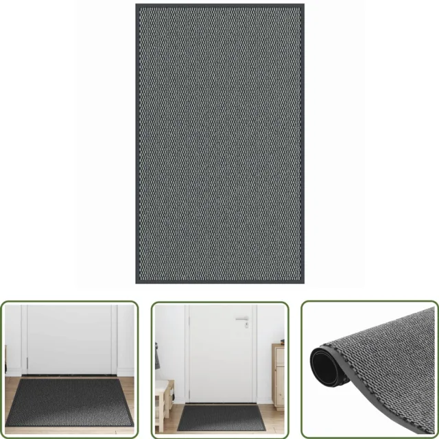 vidaXL Deurmatten - Vloermatten - Deurmat 90x150 cm antracietkleurig - Antraciet Kleur - Anti Slip - Pvc