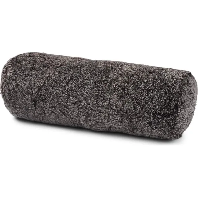 Sheepskin House Bolster Kussen - Kortharige Schapenvacht - 20x52 cm Anthracite