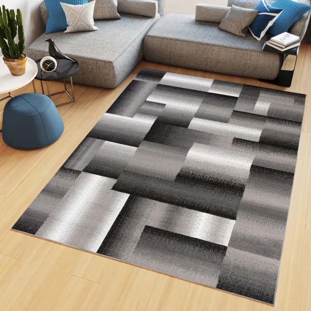 Tapiso Maya Vloerkleed Grijs Woonkamer Laagpolig Tapijten Maat- 200x300 Grijs 4