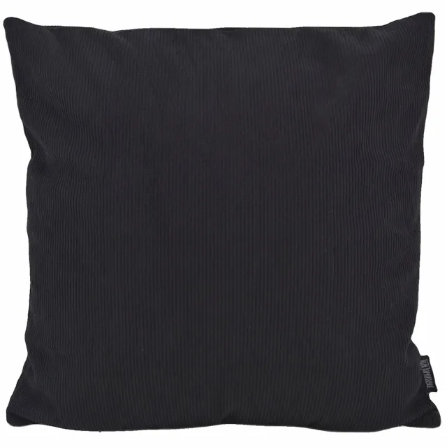 Gek op Kussens! Coco Zwart Ribfluweel Kussenhoes | Corduroy / Polyester | 45 x 45 cm