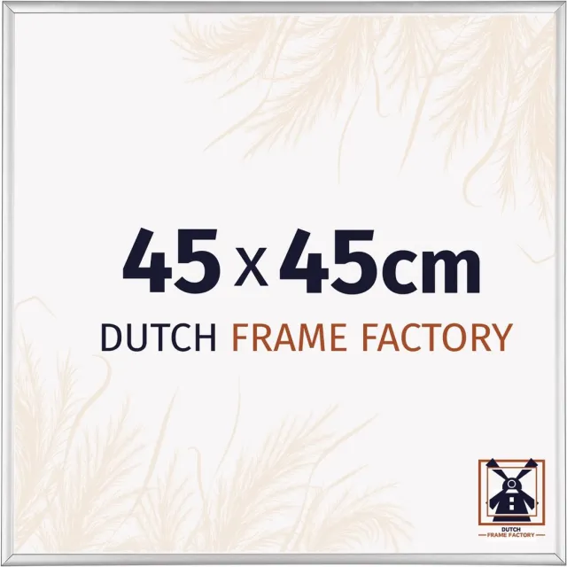 Dutch Frame Factory Fotolijst 45x45 cm - Aluminium - Zilver Hoogglans - Kampen