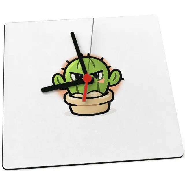 Mr Cadeautjes Klok 19 x 19 - design Een compact dierenstatement met een andere speelse attitude | cadeau Wit