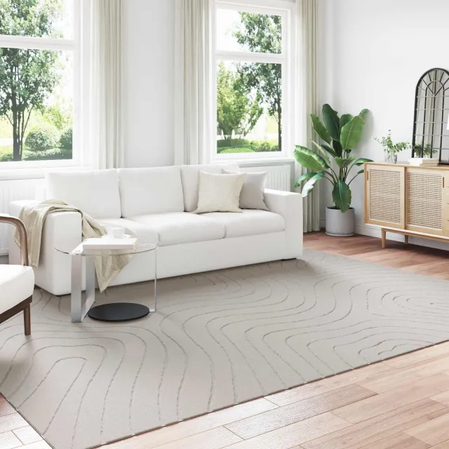 vidaXL Binnen- en buitentapijt PALMERAS Crème 240 x 340 cm Polyester, foto 2