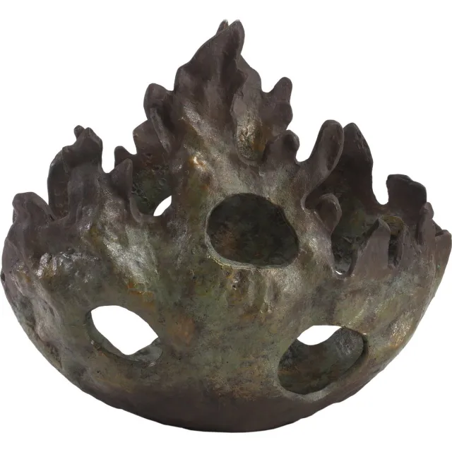 PTMD Roux Kom Decoratie - 19 x 19 x 29 cm - Aluminium - Brons - Brons