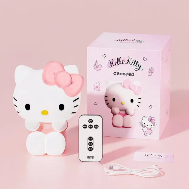 Sanrio Hello Kitty nachtlamp - touch functie - draadloos - Kuromi - Hello Kitty - My Melody - PomPomPurin - Pochacco - cadeau - Kawaii Roze