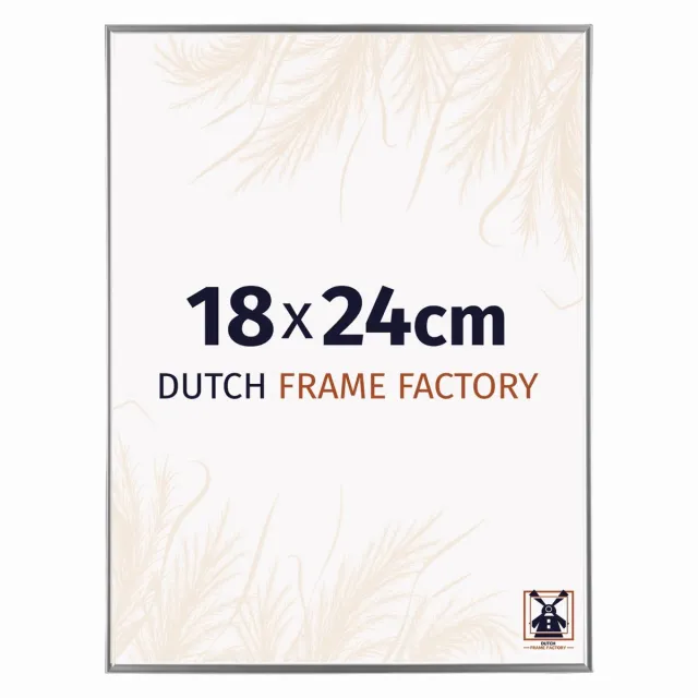 Dutch Frame Factory Fotolijst 18x24 cm - Kunststof - Zilver Hoogglans - Easy