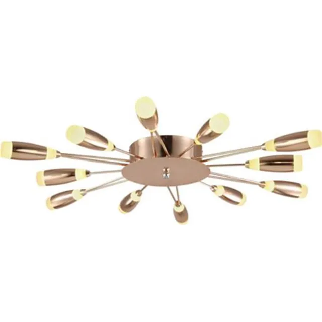 BES LED LED Plafondlamp - Plafondverlichting - Fave - 62W - Natuurlijk Wit 4000K - Koper Aluminium