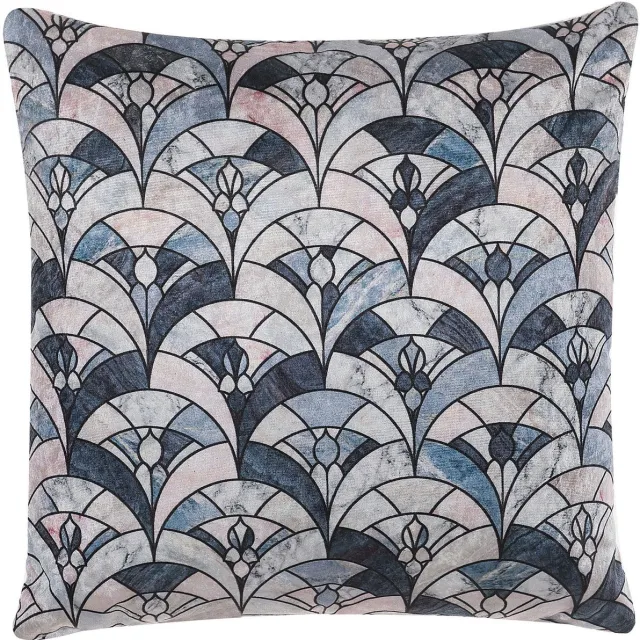 Beliani KOODAL - Sierkussen - Donkerblauw - 45 x 45 cm - Polyester Meerkleurig