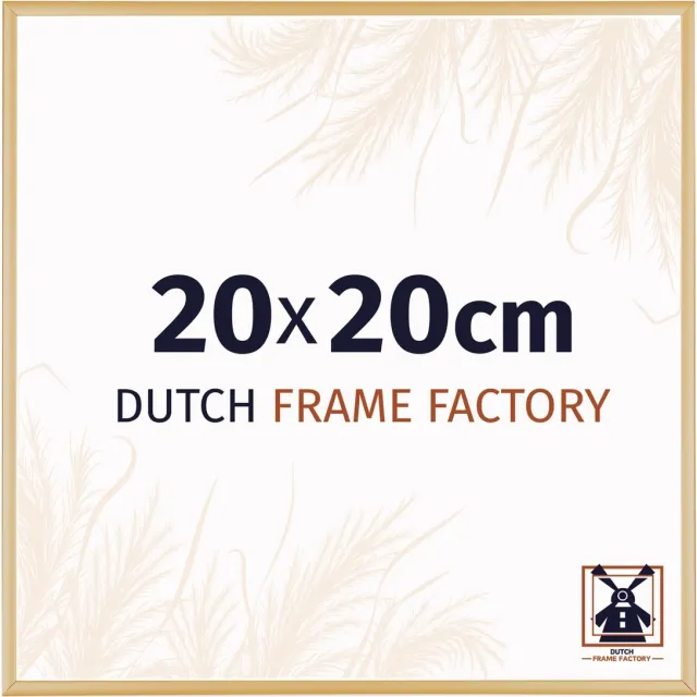Dutch Frame Factory Fotolijst 20x20 cm - Aluminium - Goud Vintage - Kampen