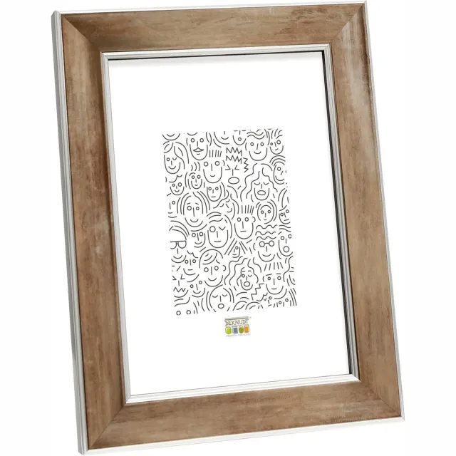 Deknudt Frames fotolijst S45YD3 - brons/zilver biesje - A4(21x29,7 cm)