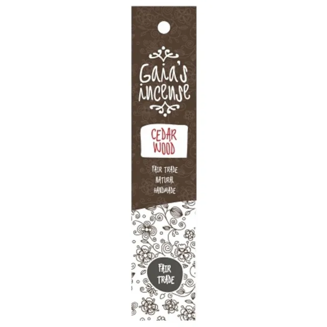 Ruben Robijn Cedar wood Gaia's incense Bruin