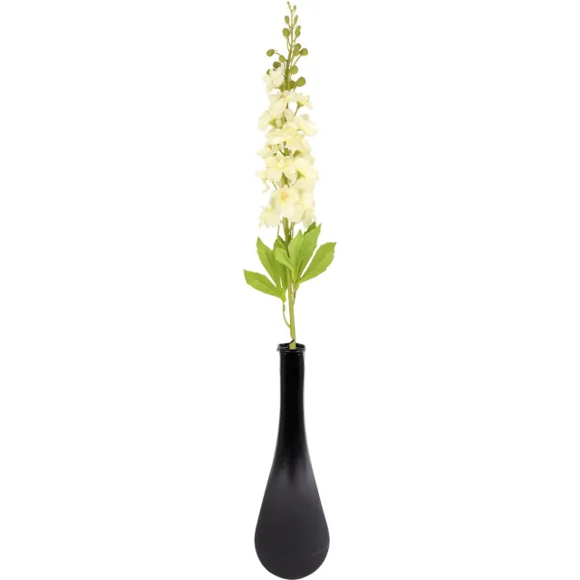 Bellatio Design Kunstbloem bloesemtak ridderspoor - 87 cm - wit - kunst zijdebloemen - decoratie tak