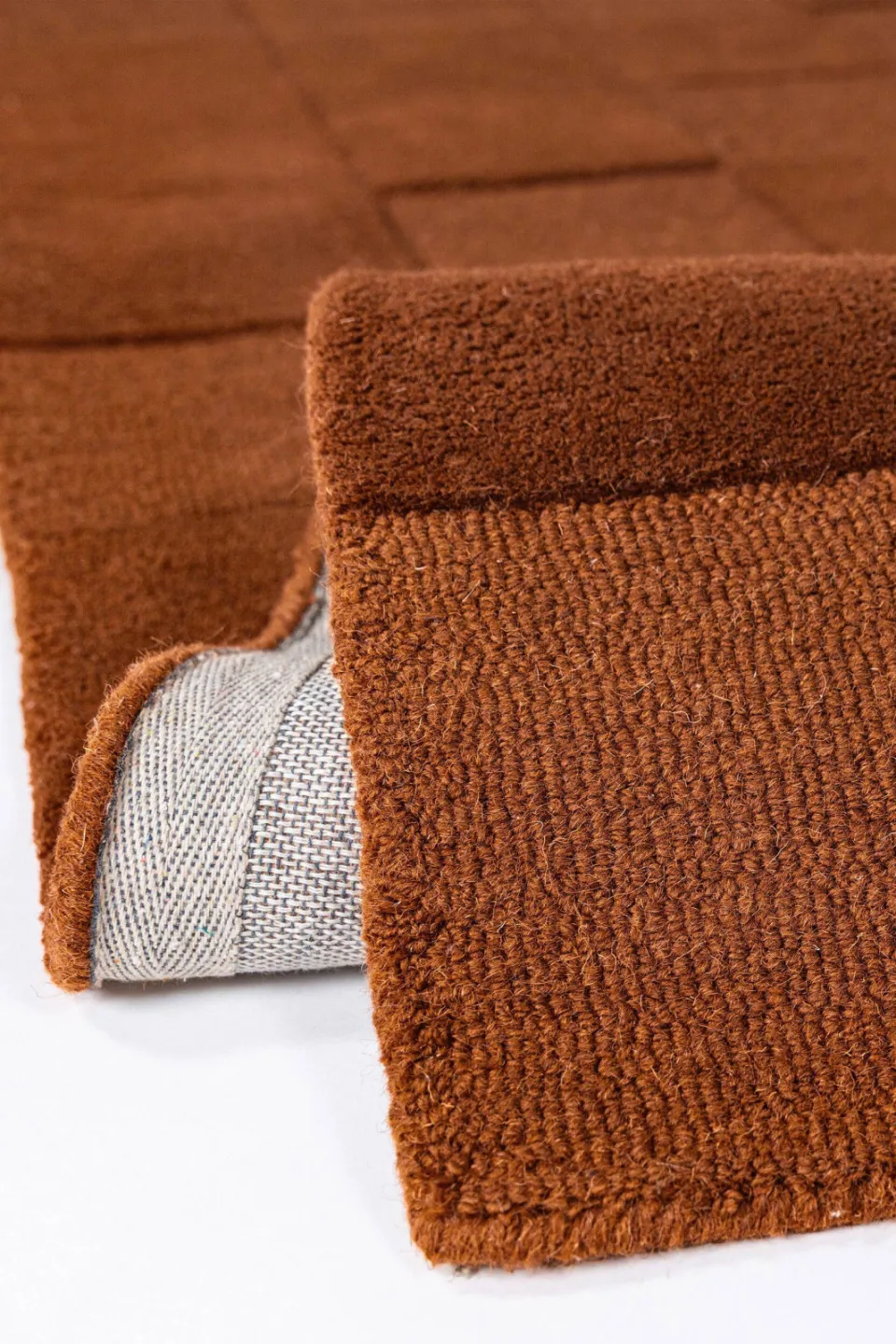 Flair Rugs Checkerboard Wool Modern loper terra, foto 3