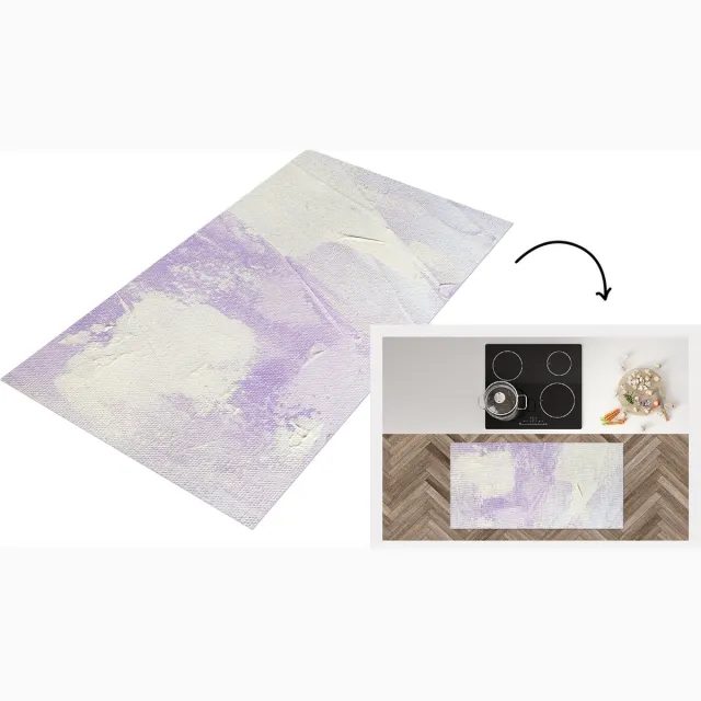 KitchenYeah Keukenloper - Loper keuken - Abstract - Verf - Design - Keukenloper vinyl Multicolor