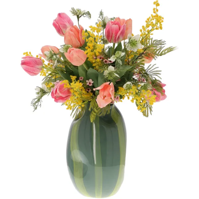 maxifleur Kunstplanten Kunstboeket Mariska Silves 60 cm Meerkleurig