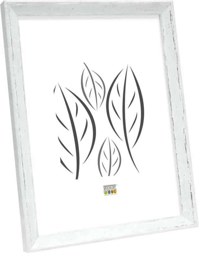 Deknudt Frames fotolijst S46DF1 - wit met biesje - voor foto 30x45 cm