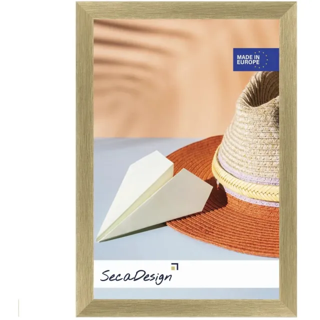 SecaDesign Fotolijst - SecaDesign Kubo - A4 21x29,7 cm fotomaat - goud - Fotokader