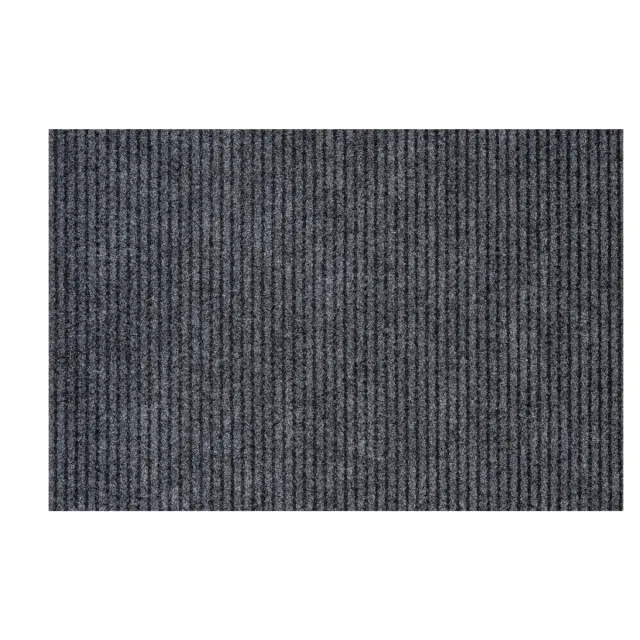 Dywany Łuszczów GIN Antislip Deurmat Grijze Rubber Strepen 80x150 cm Grijs