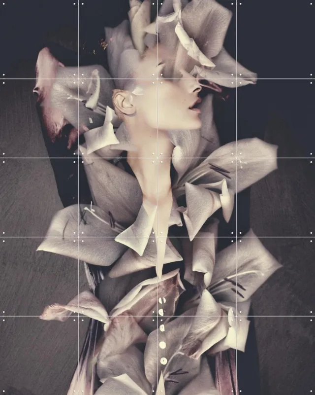 IXXI Amazon, STUDIO HANNAH LEMHOLT - 80 x 100 cm - Grote wanddecoratie en posters - Surrealisme, Fotografie, Gemengde Technieken, Woonkamer Wit / Warme kleuren