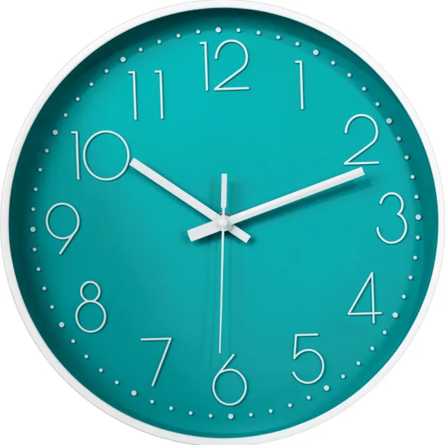 UDUTCH Klok groen 30 cm - Wandklok - Muurklok - Stil uurwerk - Klok