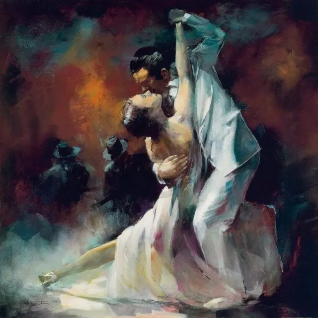 PGM Kunstdruk Willem Haenraets - Tango Argentino I 70x70cm Divers