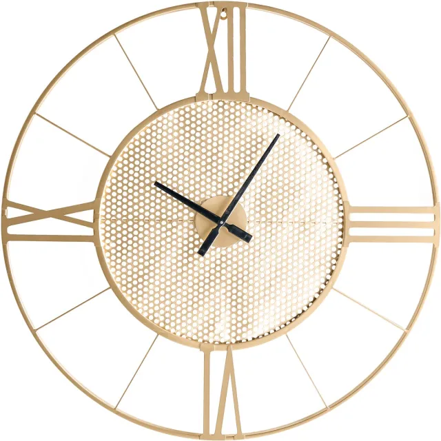 Beliani BLAMERE - Wandklok - Goud - Metaal